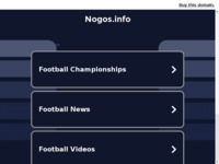 Frontpage screenshot for site: (http://www.nogos.info)