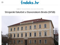 Frontpage screenshot for site: Strojarski fakultet - Slavonski Brod (http://www.sfsb.hr)