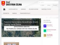 Frontpage screenshot for site: Grad Sveti Ivan Zelina (http://www.zelina.hr)