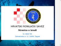 Frontpage screenshot for site: Hrvatski ronilački savez (http://www.diving-hrs.hr)