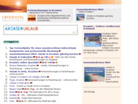 Frontpage screenshot for site: Dalmacija - Turistički vodič (http://www.kroatien-links.de/dalmatien_split.htm)