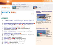 Frontpage screenshot for site: Dalmacija - Turistički vodič (http://www.kroatien-links.de/dalmatien_split.htm)