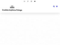 Frontpage screenshot for site: Gradska knjižnica i čitaonica Požega (http://www.gkpz.hr)