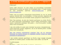 Frontpage screenshot for site: Apartmani na otoku Braču (http://www.otokbrac.com/noviapartmaji/)