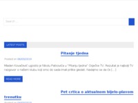 Frontpage screenshot for site: Mjesto za navijače NK Osijeka (http://www.bijelo-plavi.com)