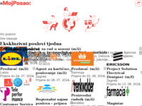 Frontpage screenshot for site: MojPosao (http://www.moj-posao.net)