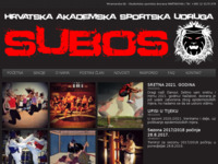 Frontpage screenshot for site: Studentska udruga borilačkih sportova (http://www.subos.hr/)