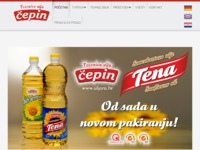 Frontpage screenshot for site: Uljara Čepin d.d. (http://www.uljara.hr/)