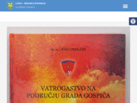 Frontpage screenshot for site: Ličko-senjska županija (http://www.licko-senjska.hr/)
