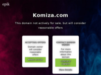 Frontpage screenshot for site: (http://www.komiza.com)