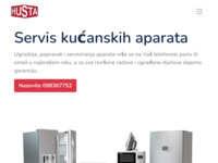 Slika naslovnice sjedišta: Husta - servis kućanskih aparata i klima uređaja (http://www.elektro-servis-husta.hr)
