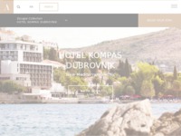 Frontpage screenshot for site: Hotel Kompas u Dubrovniku (http://www.hotel-kompas.hr)