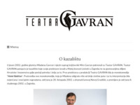 Frontpage screenshot for site: (http://www.teatar-gavran.hr/)