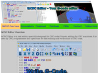 Frontpage screenshot for site: tkCNC Editor 2.0 (http://www.tkcnc.com)