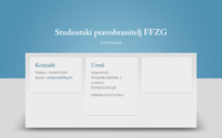 Frontpage screenshot for site: (http://pauk.ffzg.hr/studprav)