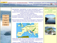 Frontpage screenshot for site: (http://www.dalmatica.com)
