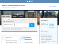 Frontpage screenshot for site: Knjižnice Filozofskog fakulteta u Zagrebu (http://www.knjiznice.ffzg.hr/)