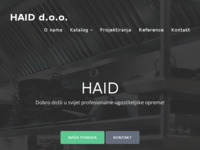 Frontpage screenshot for site: Haid d.o.o. (http://www.haid.hr)