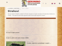 Frontpage screenshot for site: Konjički klub Geronimo (http://www.geronimo.hr/)