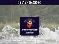 Frontpage screenshot for site: (http://www.beaucerons-lisica.com)