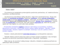 Frontpage screenshot for site: SPER - Servis profesionalne elektronike Rajak (http://www.sper.hr/)
