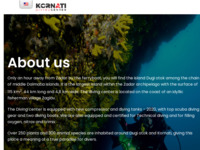 Frontpage screenshot for site: (http://www.kornati-diving.com)