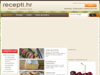 Frontpage screenshot for site: (http://www.recepti.hr)