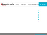 Frontpage screenshot for site: Zagrebačka banka d.d. (http://www.zaba.hr)
