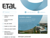 Frontpage screenshot for site: (http://www.etal.hr)