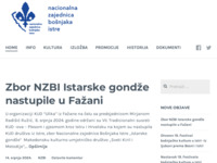 Frontpage screenshot for site: Nacionalna zajednica Bošnjaka Istre (http://www.nzbi.hr)