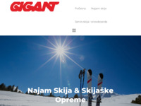 Frontpage screenshot for site: Gigant sport d.o.o. (http://www.gigant.hr/)