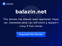 Frontpage screenshot for site: (http://www.balazin.net)