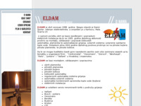 Frontpage screenshot for site: (http://www.eldam.hr)