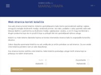 Frontpage screenshot for site: Marina Frapa, Rogoznica (http://www.marinafrapa.hr/)