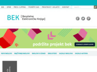 Frontpage screenshot for site: (http://www.elektronickeknjige.com/perisic_robert/kultura_u_predgradju/index.htm)