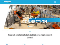 Frontpage screenshot for site: (http://www.eurocable-group.com/)