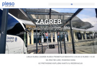 Frontpage screenshot for site: Pleso prijevoz d.o.o. (http://www.plesoprijevoz.hr/)