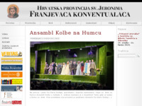 Frontpage screenshot for site: Hrvatska provincija sv. Jeronima franjevaca konventualaca (http://www.ofmconv.hr)
