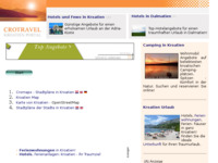 Frontpage screenshot for site: Planovi gradova (http://www.kroatien-links.de/stadtplan.htm)
