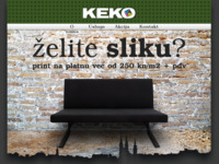 Frontpage screenshot for site: Keko (http://www.keko.hr/)