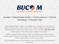 Frontpage screenshot for site: Buco-M d.o.o. za prijevoz i  selidbe (http://www.buco-m.hr)