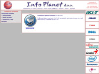 Frontpage screenshot for site: Info Planet - servis i prodaja računala (http://www.infoplanet.hr)