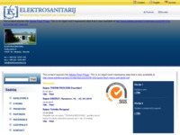 Frontpage screenshot for site: (http://www.elektrosanitarij.hr)