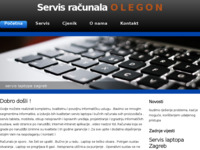 Frontpage screenshot for site: Olegon - Informatika (http://www.olegon.hr/)