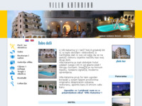 Frontpage screenshot for site: Villa Katarina Okrug Gornji Čiovo (http://www.villakatarina.hr)