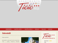 Frontpage screenshot for site: Apartmani Tičić, Novalja, otok Pag (http://www.novalja-pag.net/ticic/)