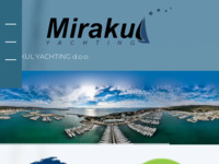 Frontpage screenshot for site: (http://www.mirakul-yachting.hr)