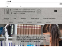 Frontpage screenshot for site: Građevinski fakultet Osijek (http://www.gfos.hr/)