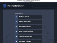 Frontpage screenshot for site: Maestralprom - distributer noževa renomiranih svjetskih proizvođača (http://www.maestralprom.hr/)