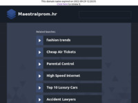 Frontpage screenshot for site: (http://www.maestralprom.hr/)